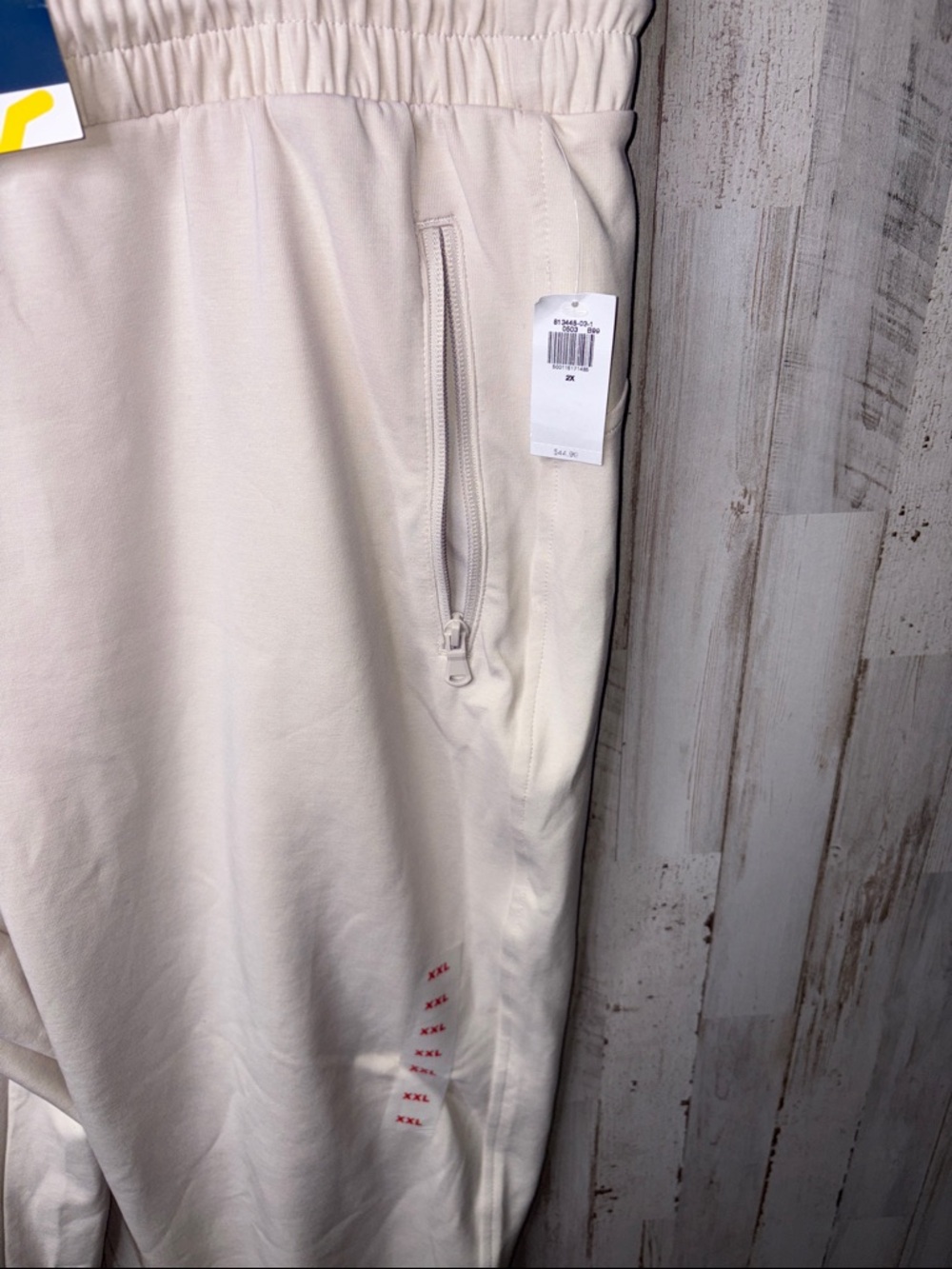 Old Navy Dynamic Fleece High Rise Jogger Pants - Cream  Drawstring Waist 2X NWT! - Picture 2 of 14